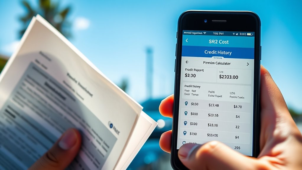 credit history affects premiums