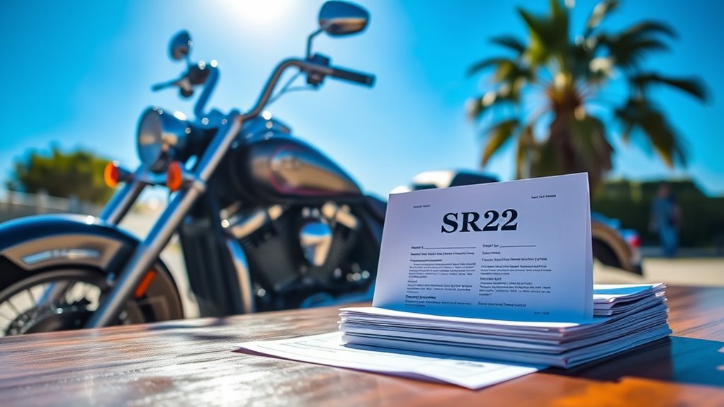 motorcycle sr22 insurance requirements