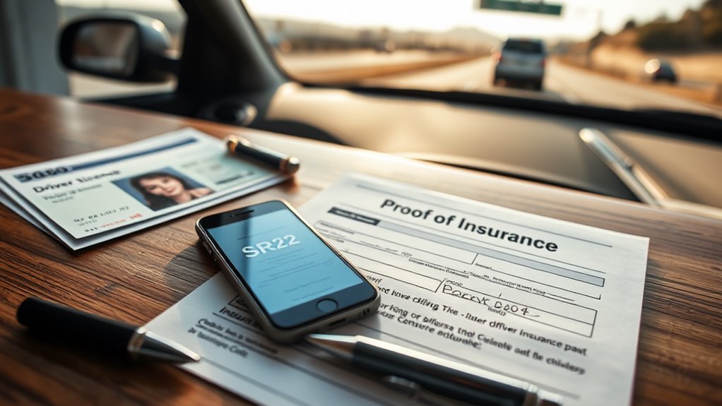 sr22 filing information needed